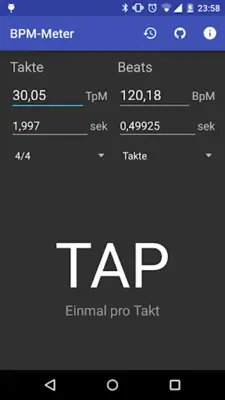 BPM-Meter android App screenshot 0